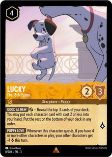 Lucky - The 15th Puppy 8/204 Rare Into the Inklands Lorcana Near Mint