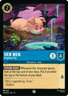 Hen Wen - Prophetic Pig 138/204 Common Whispers in the Well Lorcana Near Mint