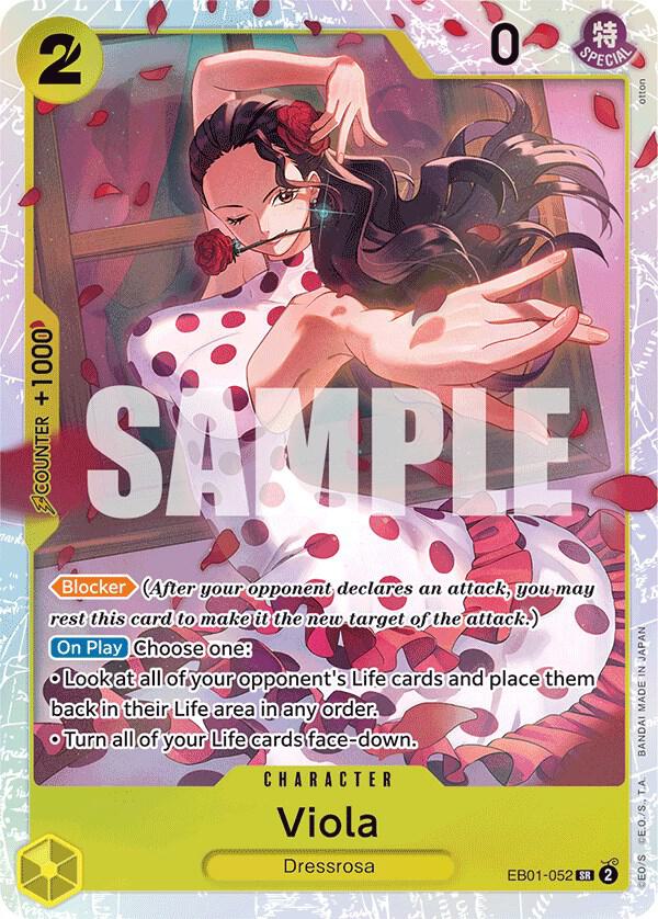 Viola EB01-052 Super Rare Extra Booster: Memorial Collection One Piece Foil NM