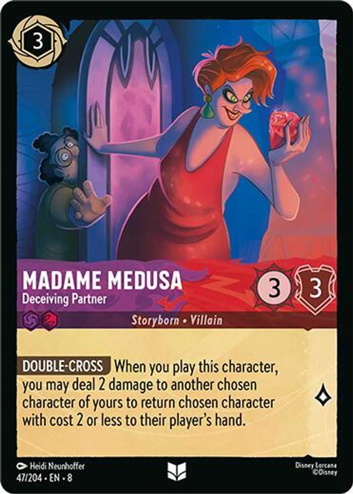 Madame Medusa - Deceiving Partner 47/204 Uncommon Reign of Jafar Lorcana NM
