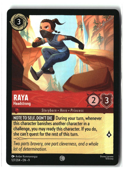 Raya - Headstrong 127/204 Common Fabled Lorcana Lightly Played