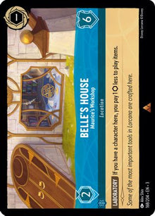 Belle's House - Maurice's Workshop 168/204 Rare Into the Inklands Lorcana NM