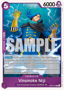 Vinsmoke Niji (065) OP06-065 Rare Wings of the Captain One Piece Foil Near Mint