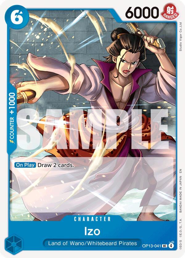 Izo OP13-041 Uncommon Carrying On His Will One Piece Near Mint
