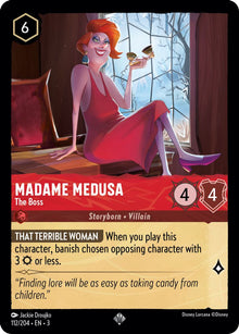 Madame Medusa - The Boss 112/204 Super Rare Into the Inklands Lorcana Near Mint