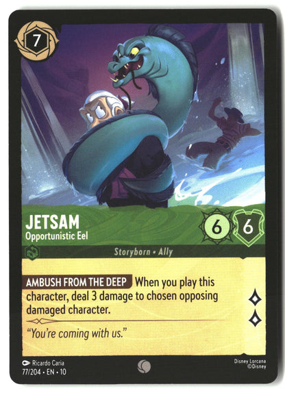 Jetsam - Opportunistic Eel 77/204 Common Whispers in the Well Lorcana LP