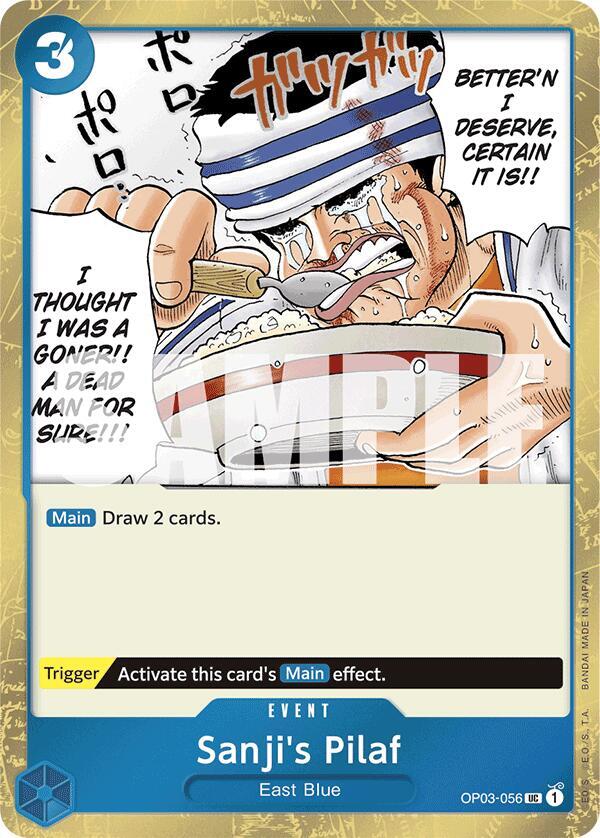Sanji's Pilaf (Jolly Roger Foil) OP03-056 Premium Booster -The Best- One Piece NM