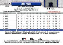 Max Fried - 2026 Topps Chrome - #113 back