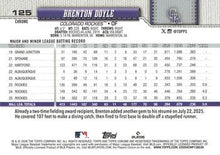 Brenton Doyle - 2026 Topps Chrome - #125 back