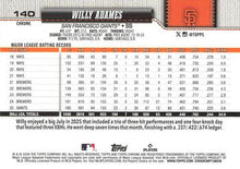 Willy Adames - 2026 Topps Chrome - #140 back