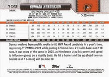 Gunnar Henderson - 2026 Topps Chrome - #153 back