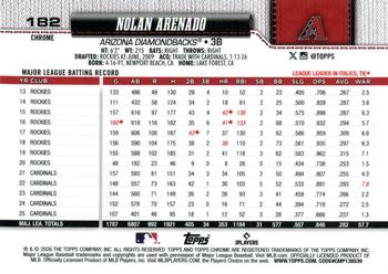 Nolan Arenado - 2026 Topps Chrome - #182 back