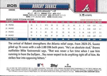 Robert Suarez - 2026 Topps Chrome - #205 back