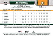 Mason Barnett - 2026 Topps Chrome - #22 back