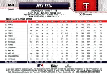 Josh Bell - 2026 Topps Chrome - #24 back