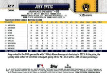 Joey Ortiz - 2026 Topps Chrome - #27 back