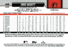 Chris Bassitt - 2026 Topps Chrome - #42 back