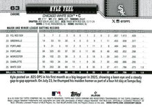 Kyle Teel - 2026 Topps Chrome - #63 back