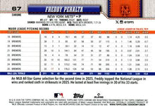 Freddy Peralta - 2026 Topps Chrome - #67 back
