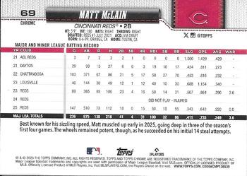 Matt McLain - 2026 Topps Chrome - #69 back
