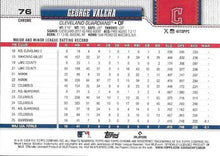 George Valera - 2026 Topps Chrome - #76 back