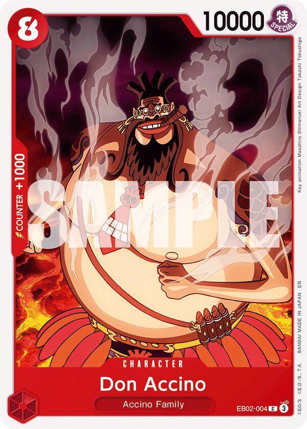 Don Accino EB02-004 Common Extra Booster: Anime 25th Collection One Piece NM