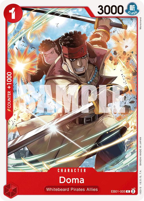 Doma EB01-005 Common Extra Booster: Memorial Collection One Piece Near Mint