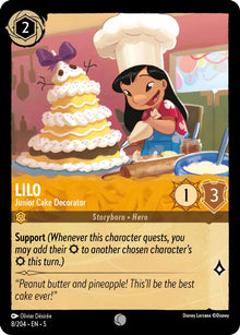 Lilo - Junior Cake Decorator 8/204 Common Shimmering Skies Lorcana Near Mint