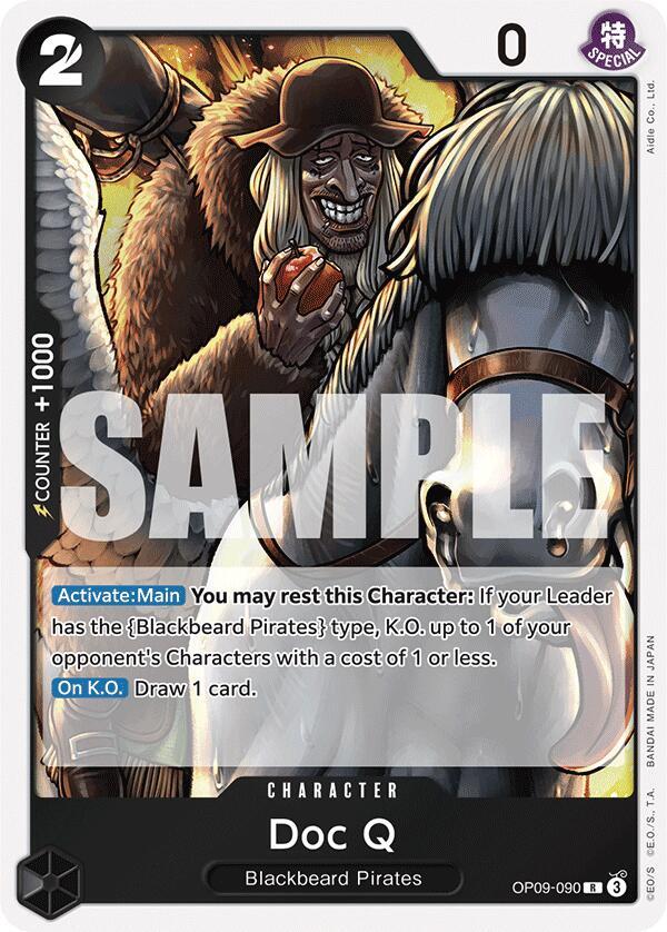 Doc Q OP09-090 Rare Emperors in the New World One Piece Foil Near Mint