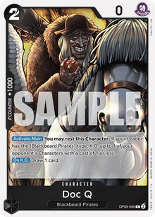 Doc Q OP09-090 Rare Emperors in the New World One Piece Foil Near Mint