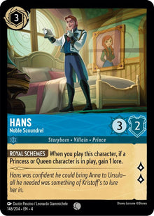 Hans - Noble Scoundrel 146/204 Common Ursula's Return Lorcana Near Mint