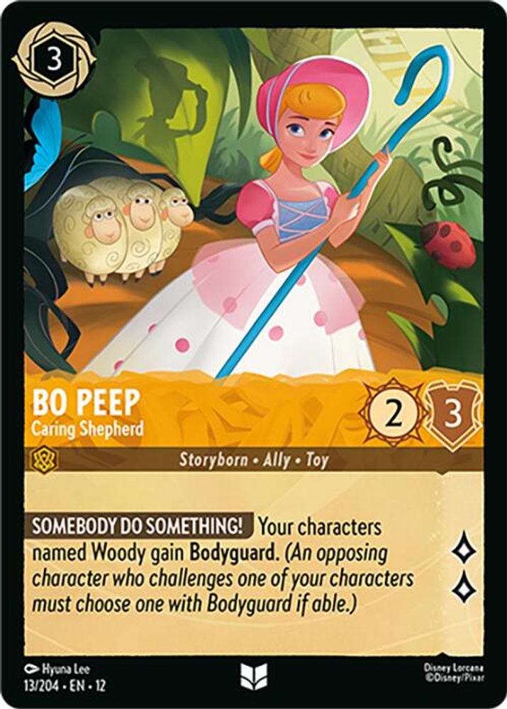Bo Peep - Caring Shepherd 13/204 Uncommon Wilds Unknown Lorcana Near Mint