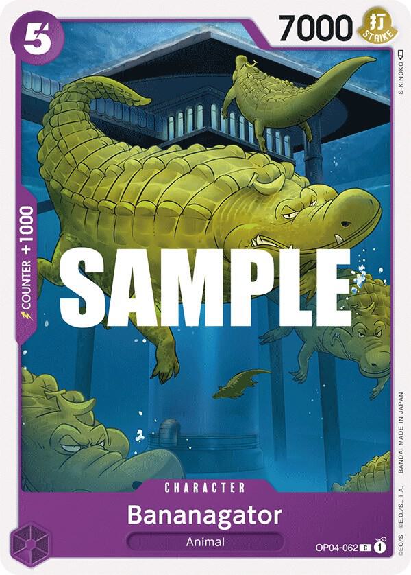 Bananagator OP04-062 Common Kingdoms of Intrigue One Piece Near Mint