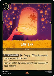 Lantern 32/204 Rare Fabled Lorcana Near Mint