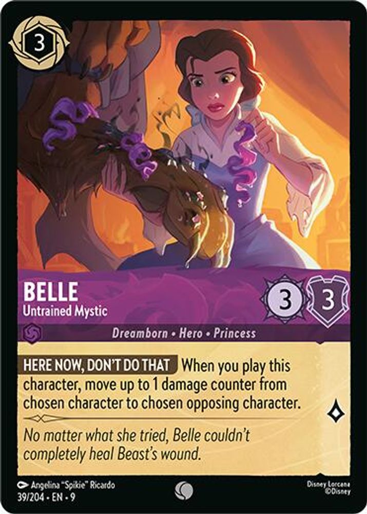 Belle - Untrained Mystic 39/204 Common Fabled Lorcana Near Mint