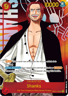 Shanks (Parallel) OP01-120 Secret Rare Romance Dawn One Piece Foil Near Mint