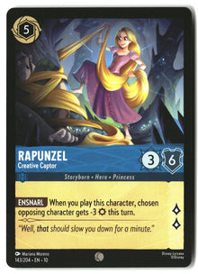 Rapunzel - Creative Captor 143/204 Common Whispers in the Well Lorcana LP