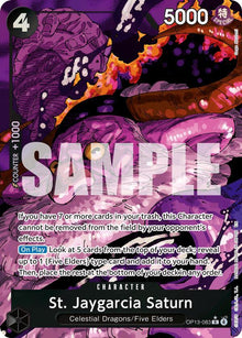 St. Jaygarcia Saturn (Alternate Art) OP13-083 Carrying On His Will One Piece Foil NM