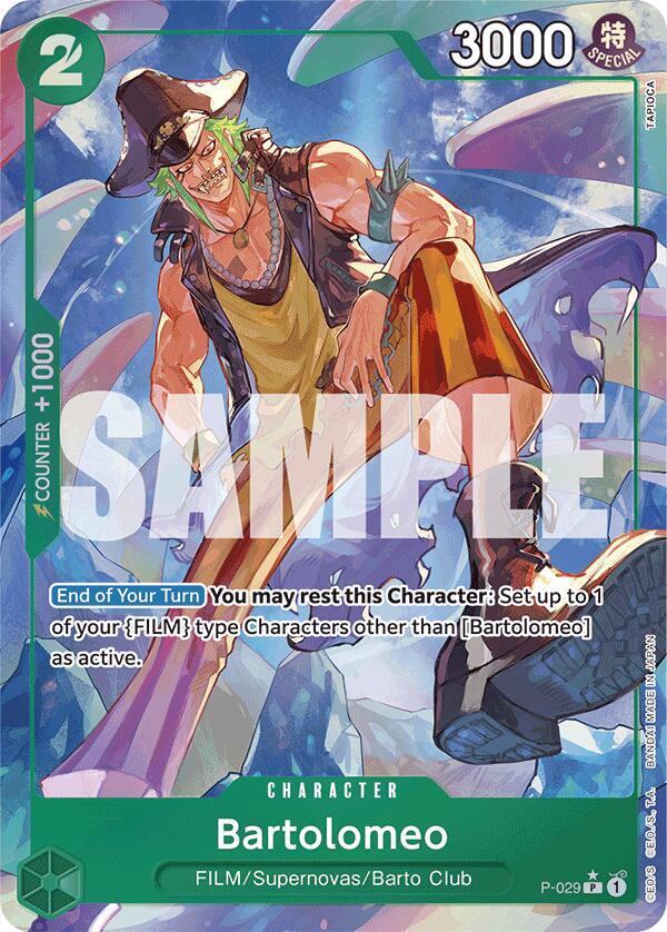 Bartolomeo (P-029) (Full Art) P-029 Premium Booster -The Best- One Piece Foil NM