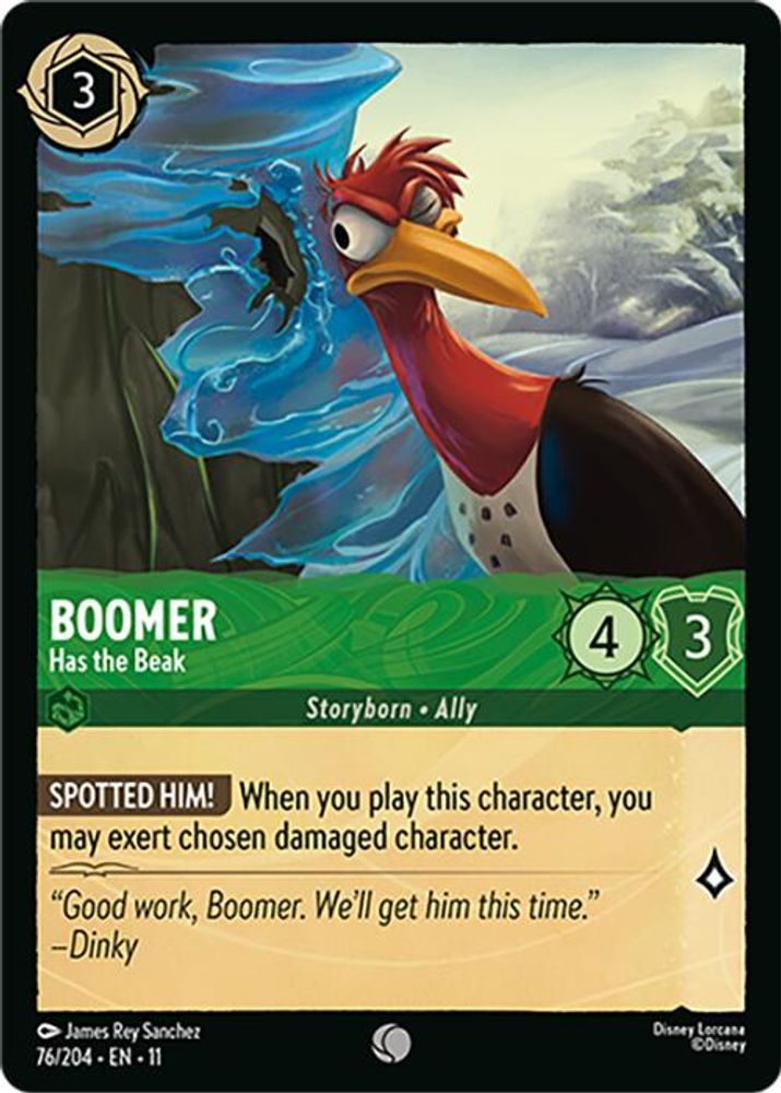 Boomer - Has the Beak 76/204 Common Winterspell Lorcana Near Mint