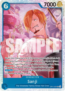 Sanji OP11-051 Super Rare A Fist of Divine Speed One Piece Foil Near Mint