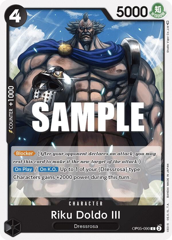 Riku Doldo III OP05-090 Common Awakening of the New Era One Piece Near Mint