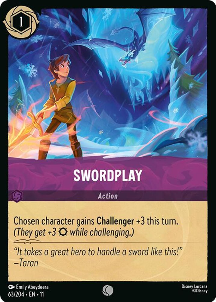 Swordplay 63/204 Common Winterspell Lorcana Near Mint