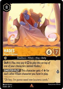 Hades - King of Olympus 5/204 Rare The First Chapter Lorcana Near Mint