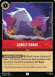Lonely Grave 132/204 Uncommon Winterspell Lorcana Near Mint