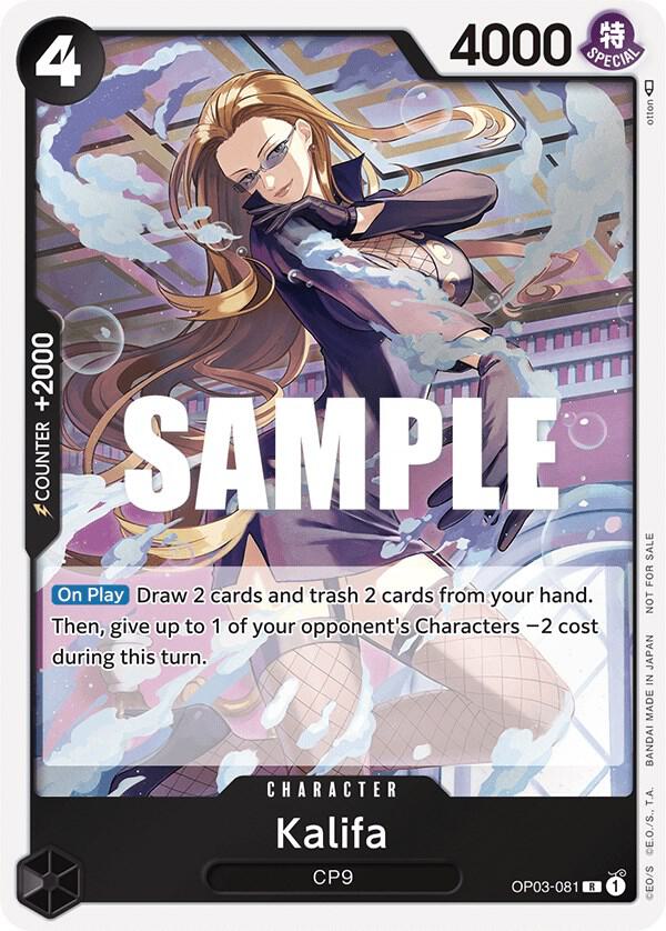 Kalifa (Dash Pack) OP03-081 Rare Kingdoms of Intrigue One Piece Foil Near Mint