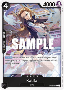 Kalifa (Dash Pack) OP03-081 Rare Kingdoms of Intrigue One Piece Foil Near Mint