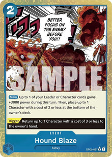 Hound Blaze (Textured Foil) OP05-057 Premium Booster -The Best- One Piece NM