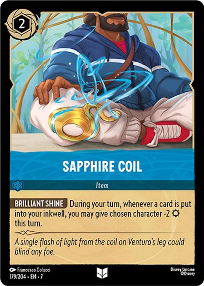 Sapphire Coil 179/204 Uncommon Archazia's Island Lorcana Near Mint
