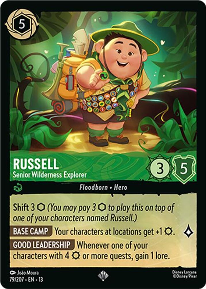 Russell - Senior Wilderness Explorer 79/204 Attack of the Vine! Lorcana NM
